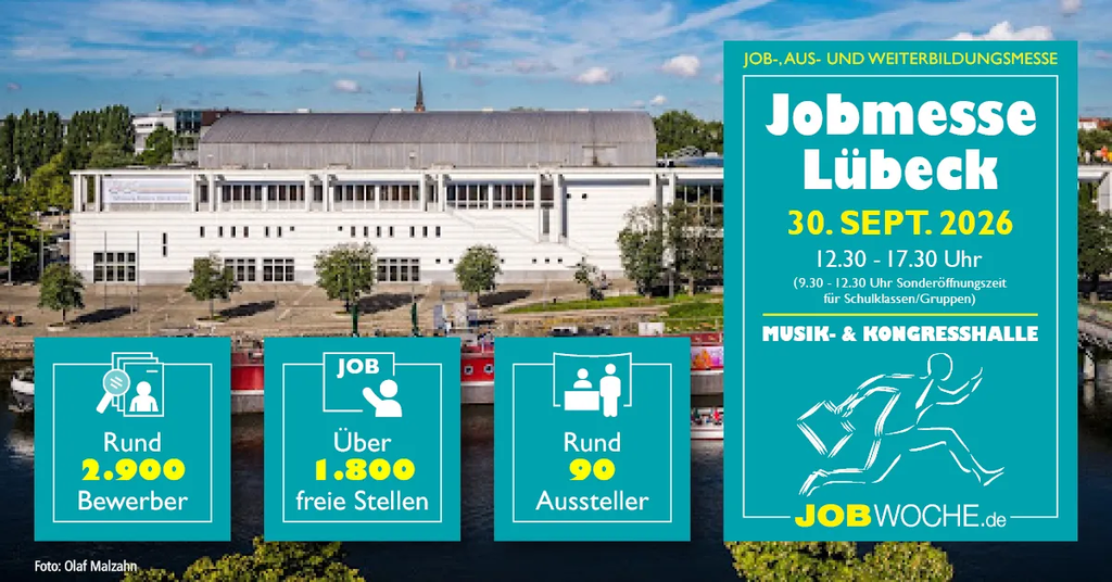Lübecks große Jobmesse 2026 - Ausbildung, Jobs, Studium & Weiterbildung